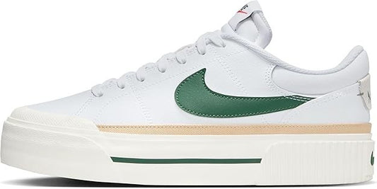 Nike Court Legacy Lift Women's Shoes DM7590-107, White/Sail/Sesame/Fir, Size 7.5