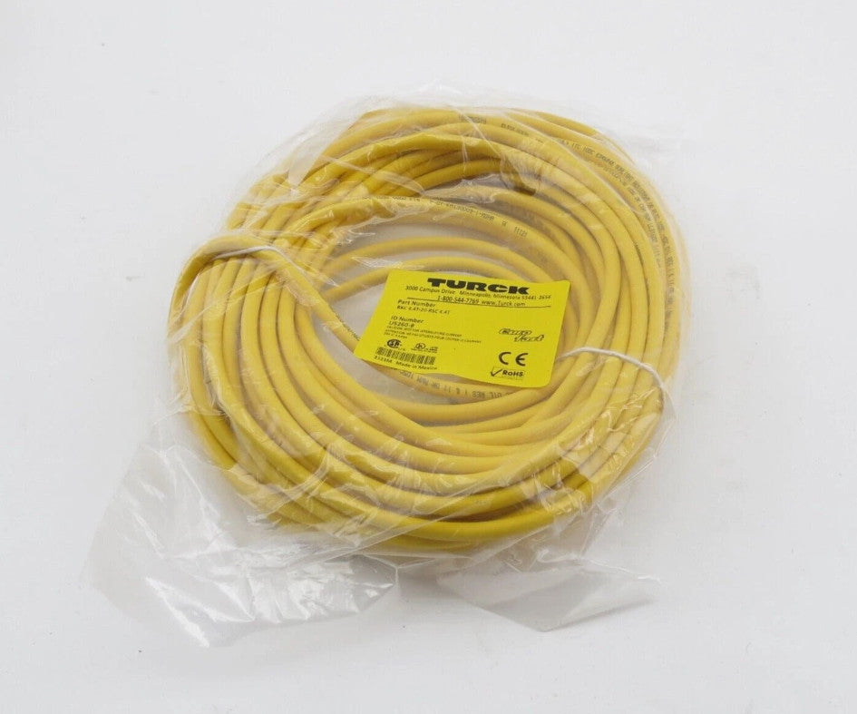 TURCK CABLE RKC 4.4T-20-RSC 4.4T, DOUBLE-ENDED CORDSET, 20M, U5260-8 NEW