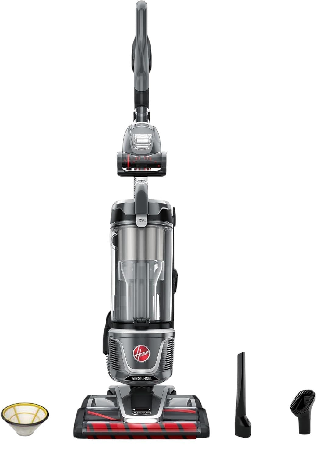 Hoover WindTunnel All-Terrain Dual Brush Roll Bagless Vacuum Cleaner, HEPA