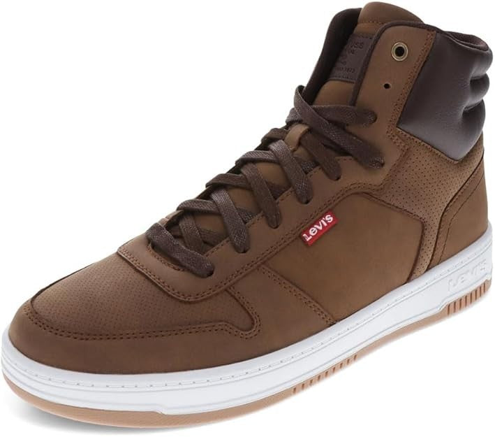 Levi's Drive Hi CBL High Top Tan Brown Casual Sneaker Men's US 8.5 500-13717