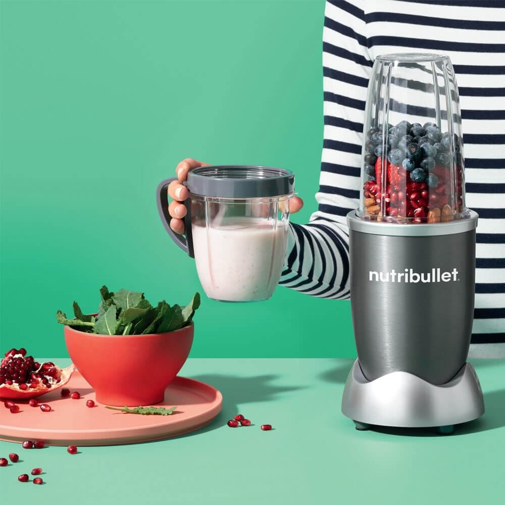 NutriBullet 8-Piece High-Speed Blender/Mixer System, Gray