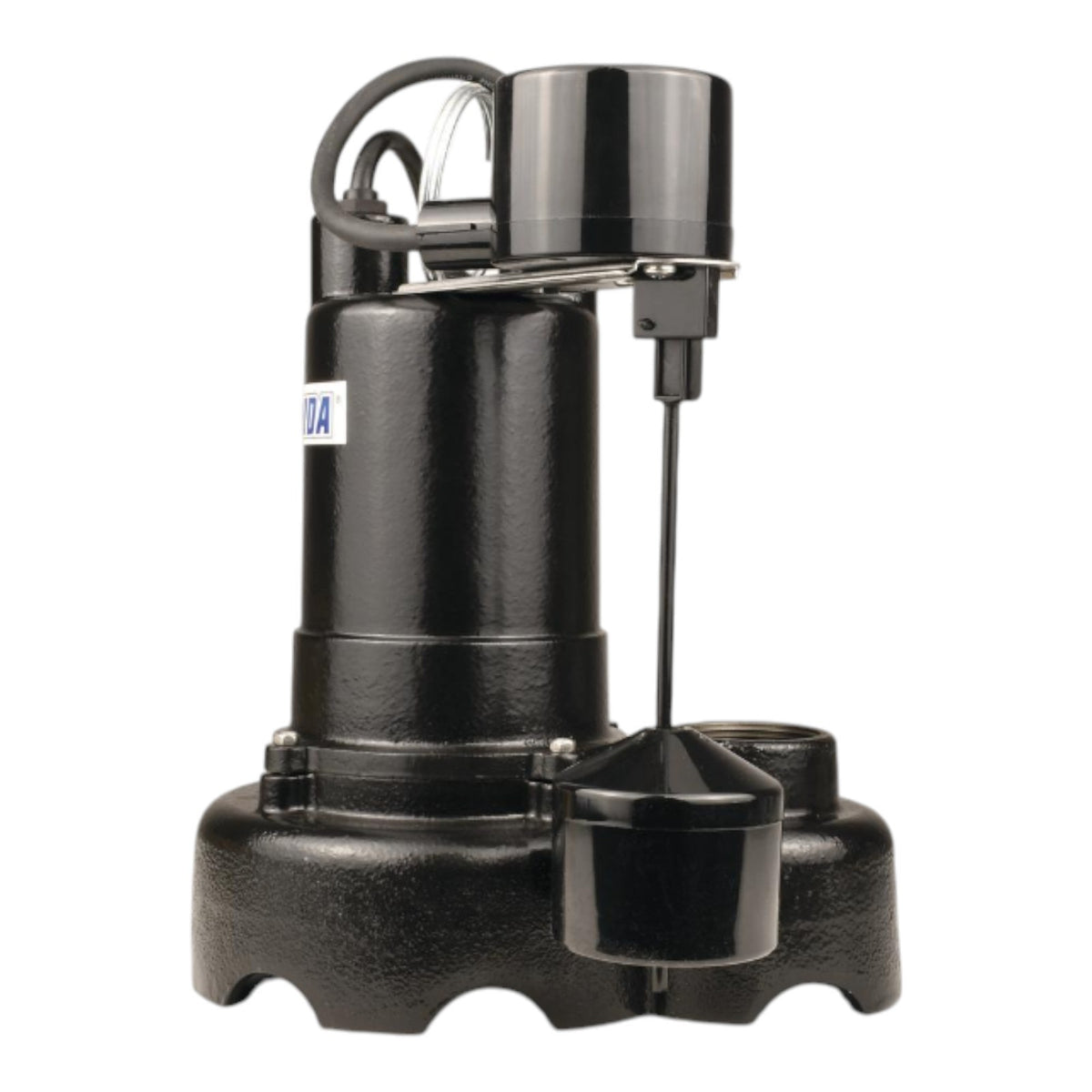 Barracuda 1/3 HP Cast Iron Sump Pump w/ Vertical Switch, BAS33V-1-10, 55 GPM