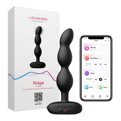 Lovense Ridge Rechargeable Silicone App Control Rotating Anal Beads