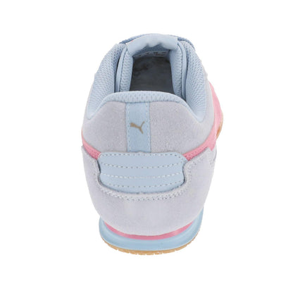 PUMA Bella Donna SD Jr Girls' Youth Sneaker, 5.5 M US Big Kid, Tropic Blue-Pink