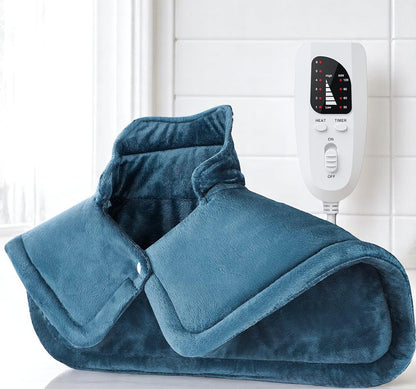 NIUONSIX Heating Pad for Neck and Shoulders 2lb Weighted Heating Pad Blue NEW