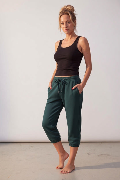 PINK Victoria's Secret Terry Crop Jogger Sweatpants