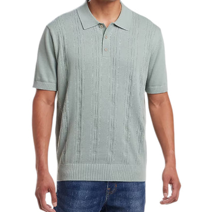 Weatherproof Vintage Classic Fit Pointelle Polo Sweater
