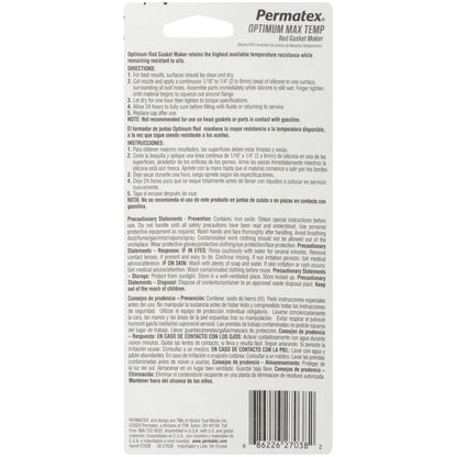 Permatex 81630 Ultra Red High Temperature Gasket Maker