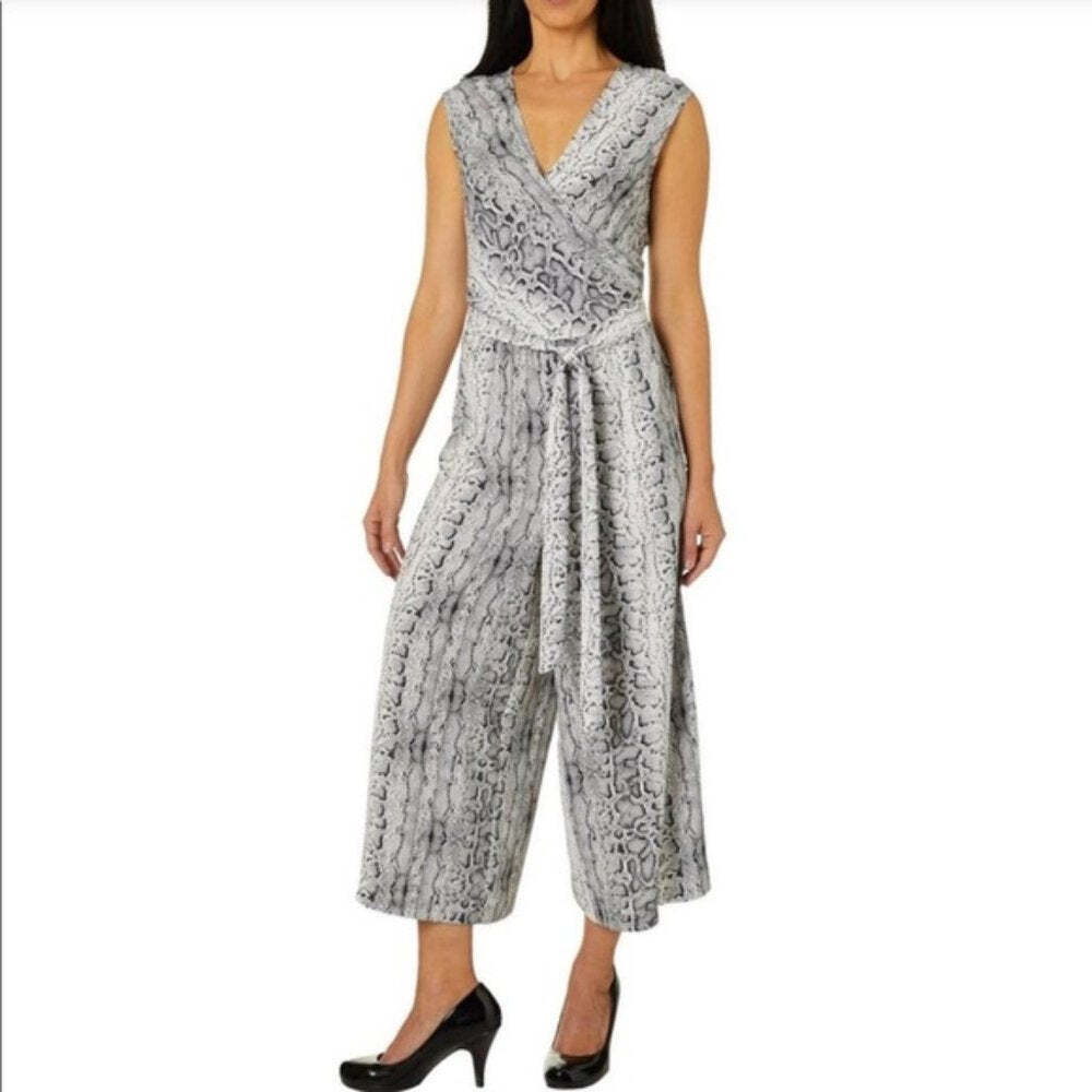 Emma & Michele Snake Print Jumpsuit Size 12
