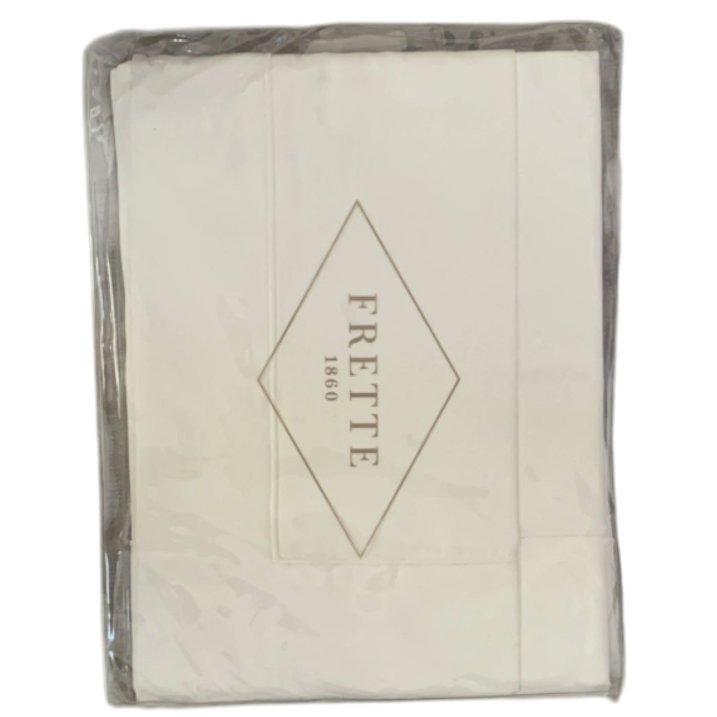 Frette Grace King Sheet Set 100% Cotton Milk Solid Color Bedroom
