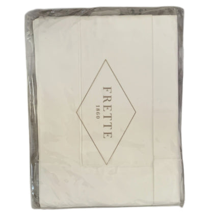 Frette Grace King Sheet Set 100% Cotton Milk Solid Color Bedroom