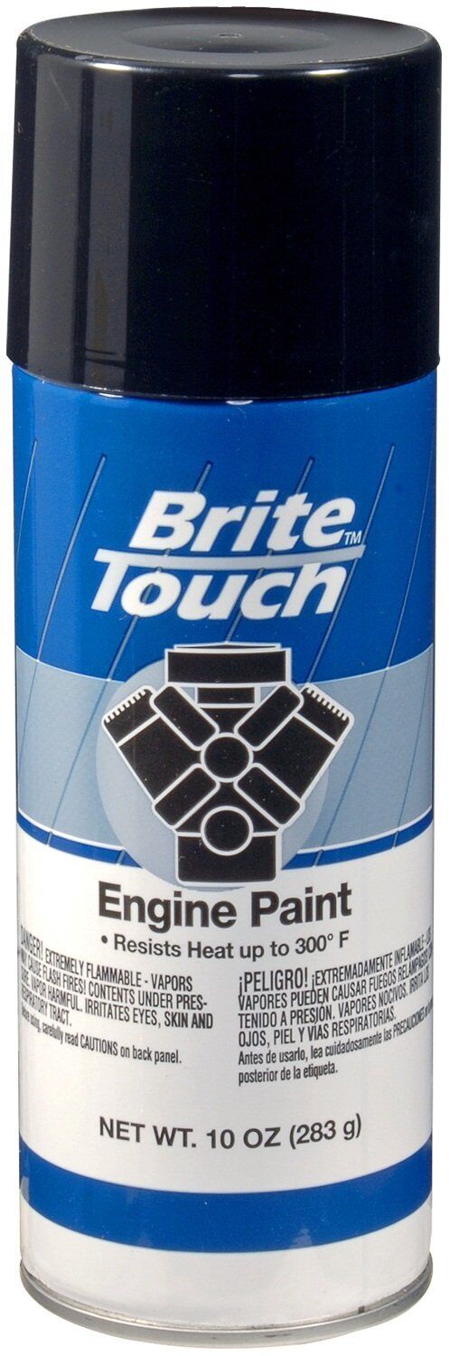 Brite Touch KBT000267 Engine Paint, Gloss, Universal Black, 10 oz.