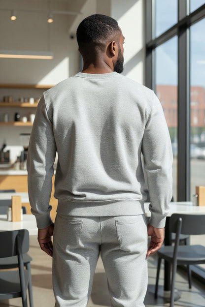 Nike Sweatshirt Club 1/2 Zip Fleece - Pullover - Dark Grey Heather/White