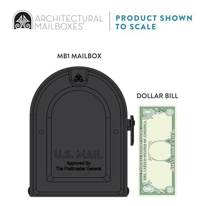 Architectural Mailboxes 7680B-10 MB1 Mount Mailbox and In-Ground Post Kit, Medi