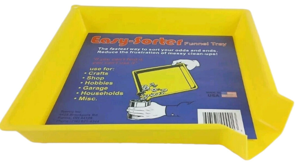 SORT FUNNEL POUR TRAY Small Parts Plastic Organizer Easy Sorter TEERCO 37081