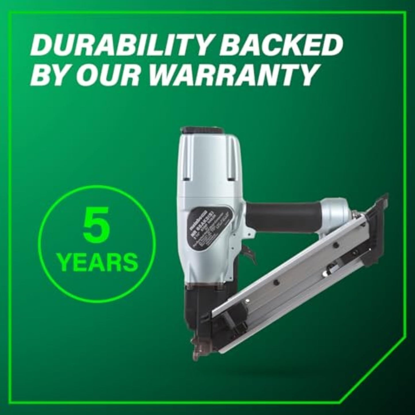 Metabo HPT NR65AK2SM 36° 2-1/2" Strap-Tite Metal Connector Strip Nailer New