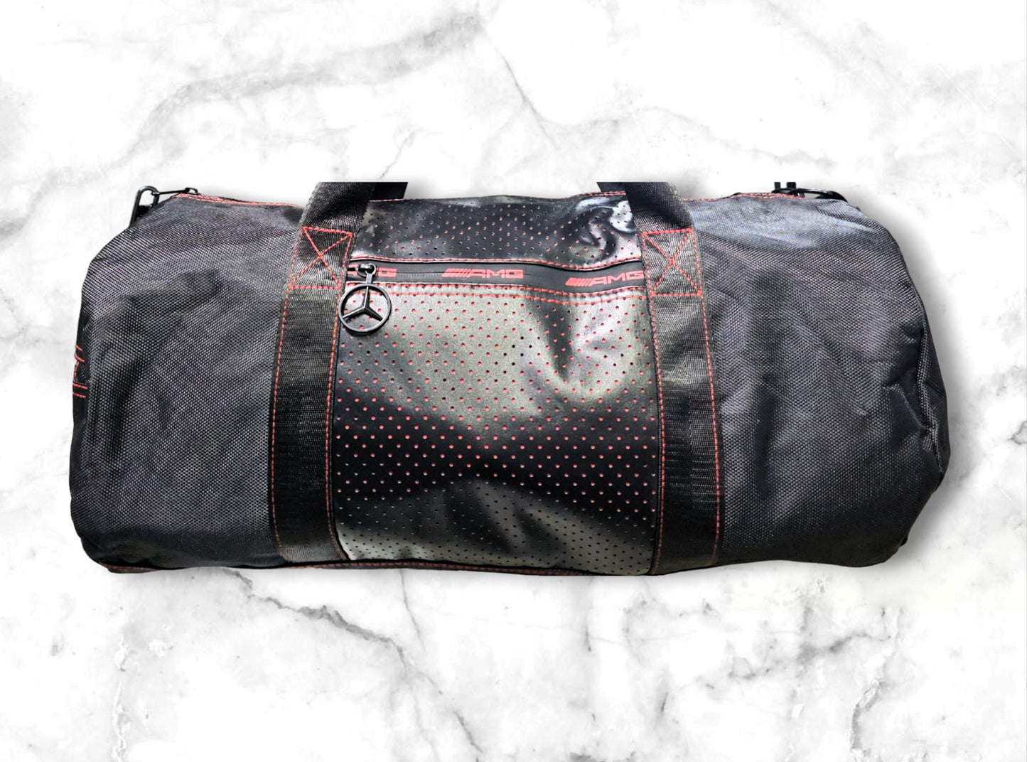 MERCEDES AMG Black & Red Duffel Bag