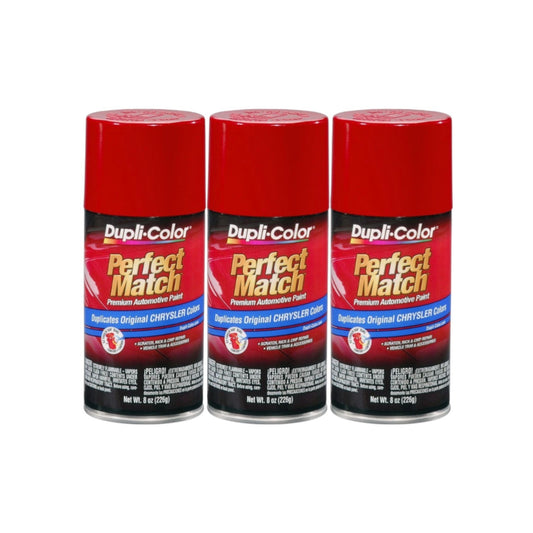 Duplicolor BCC0382 (3-Pack), Aerosol Paint for Chrysler PRB, R87, Radiant Fire