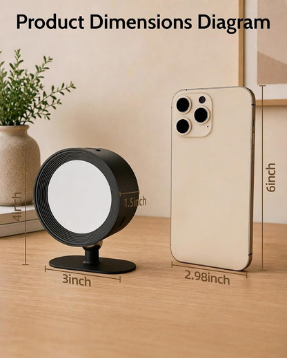 Rechargeable Wall Sconces with Remote, Magnetic Wall Lights, Black 3 Color Temp