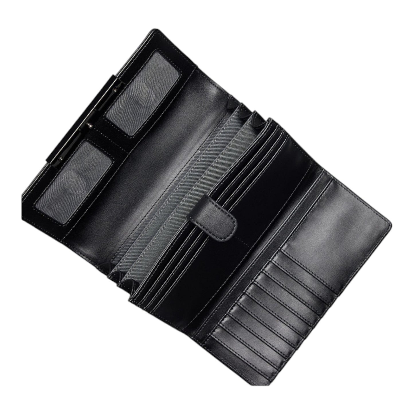 🔥 Simply Vera Vera Wang Lin Bar Flap Wallet in Black ⏩ Same Day Shipping  🔥