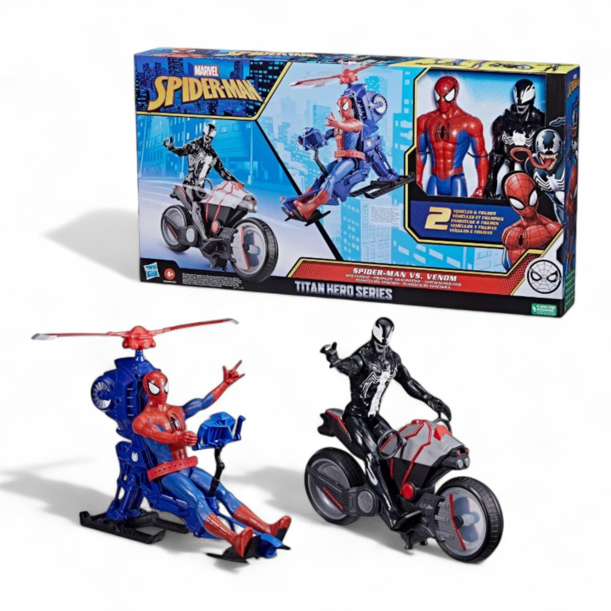 HASBRO MARVEL TITAN HERO SERIES SPIDER-MAN VS. VENOM NIB  82755301