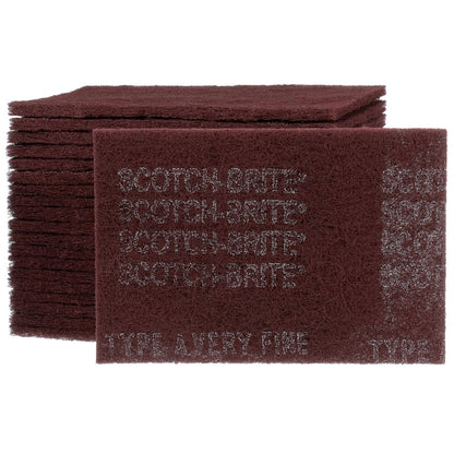 3M 07447 Scotch-Brite Maroon General Purpose Hand Pad,20 Pack