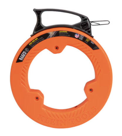 Klein Tools Precision 50 Foot Steel Fish Tape - Laser Etched Measurements