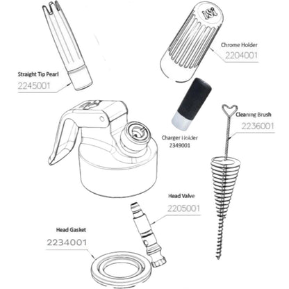 iSi Gourmet Whip Cream Whipper - 1 US Pint- 170301 Stainless Steel