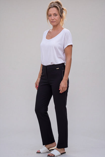 Rafaella Womens Black High Rise Bootcut Dress Pants RSBSG163