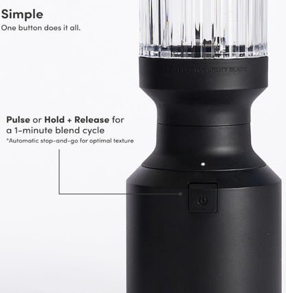 The Beast Mini Blender Plus - Mini Countertop Kitchen Blender - BLACK