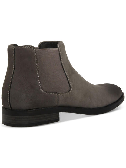 Madden Mens Maxxin Faux Suede Ankle Chelsea Boots Gray 12 Medium (D)