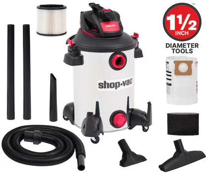 Shop-Vac 12-Gallon 6.0 HP Corded Wet/Dry Shop Vacuum with Accessories (5761311)