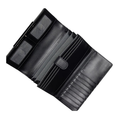 🔥 Simply Vera Vera Wang Lin Bar Flap Wallet in Black ⏩ Same Day Shipping  🔥