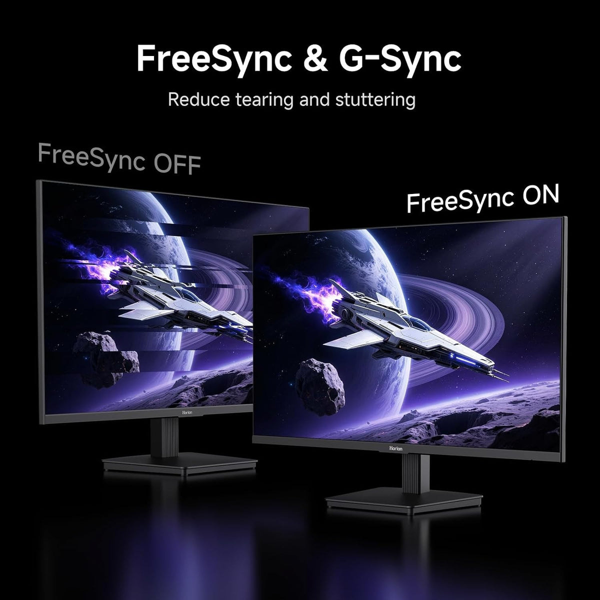 HORION 27 Inch Computer Monitor, FHD 144Hz Monitor | Eye Care，FreeSync/G-Sync