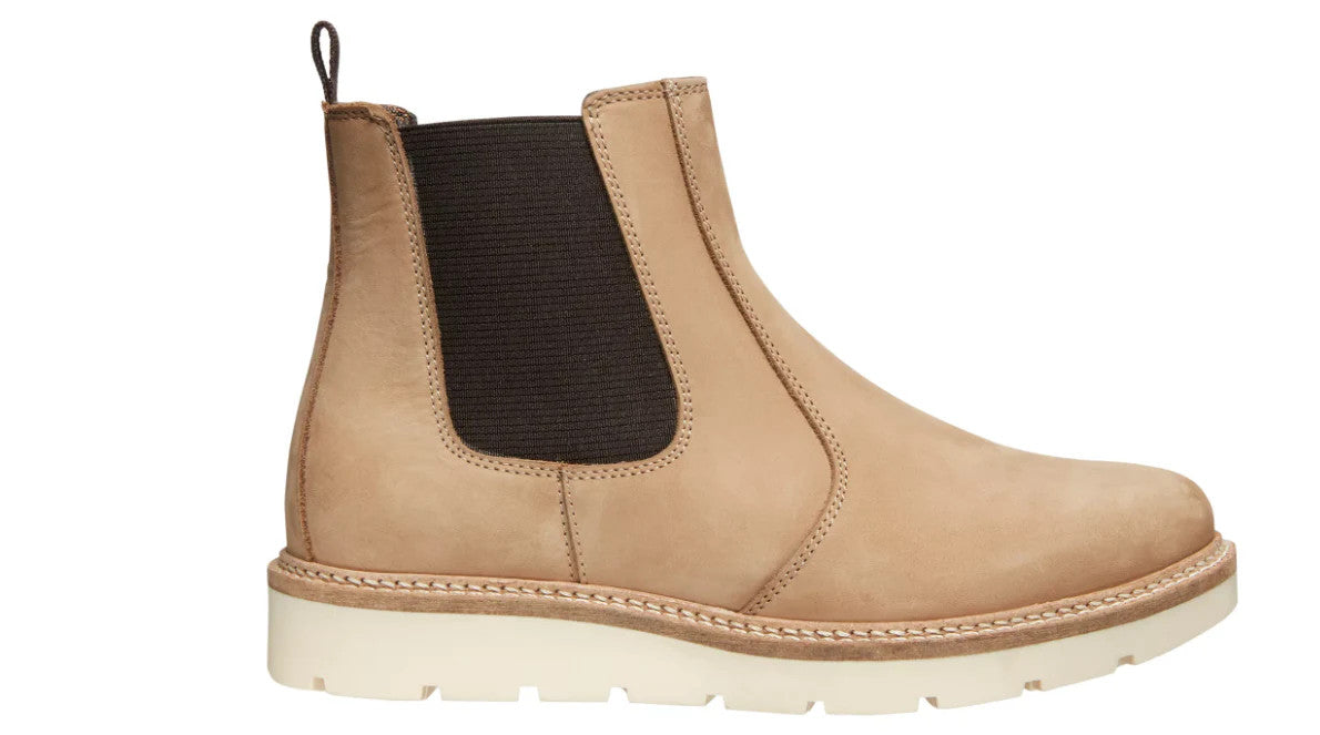 Alpine Design Blaze Chelsea Leather Boot Tan/ Ivory/Black Italy Womens 9-11 New