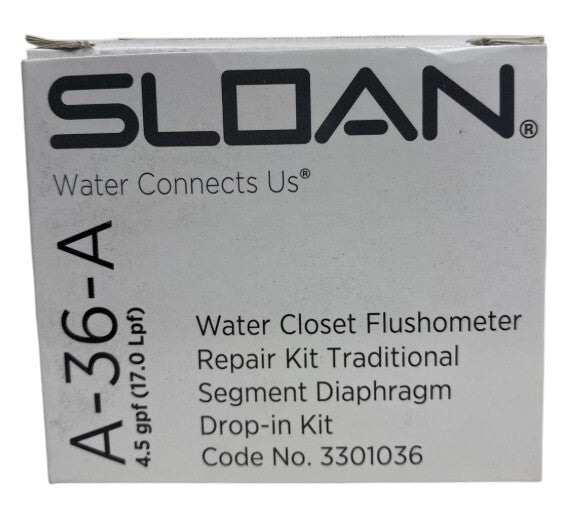 Sloan 3301036 A-36-A 4.5 GPF Closet Drop-In Repair Kit NIB