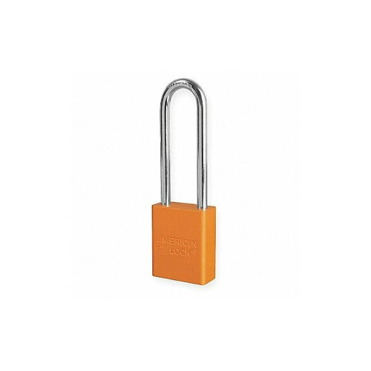 Orange Lockout Padlock, Alike Key Type, Master Keyed: No, Aluminum Body Ma