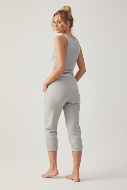 PINK Victoria's Secret Terry Crop Jogger Sweatpants