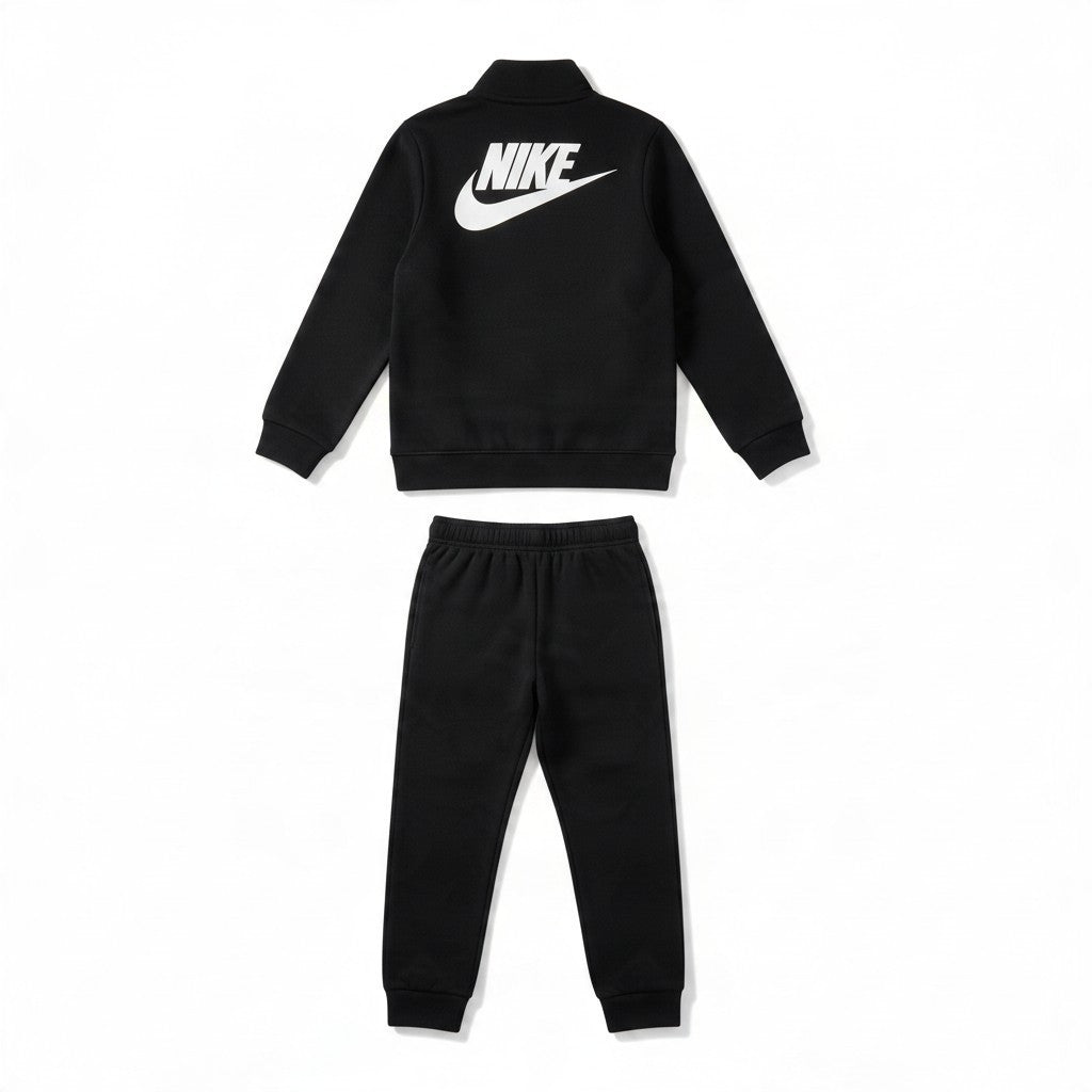 Nike Sportswear Big Kids' Tracksuit (FD3067-010, Black/Black/White) Size Large