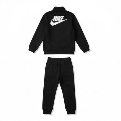Nike Sportswear Big Kids' Tracksuit (FD3067-010, Black/Black/White) Size Large