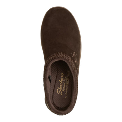 NEW WOMENS SKECHERS RELAXED FIT EASY GOIN SOFT CHARM SUEDE Clogs AUTHENTIC