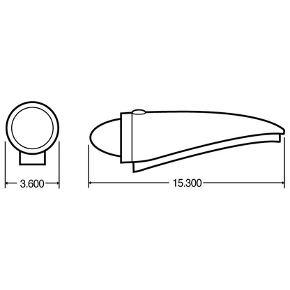 Truck-Lite Model 26 Cab Marker Light, Chrome/Yellow (26760Y)