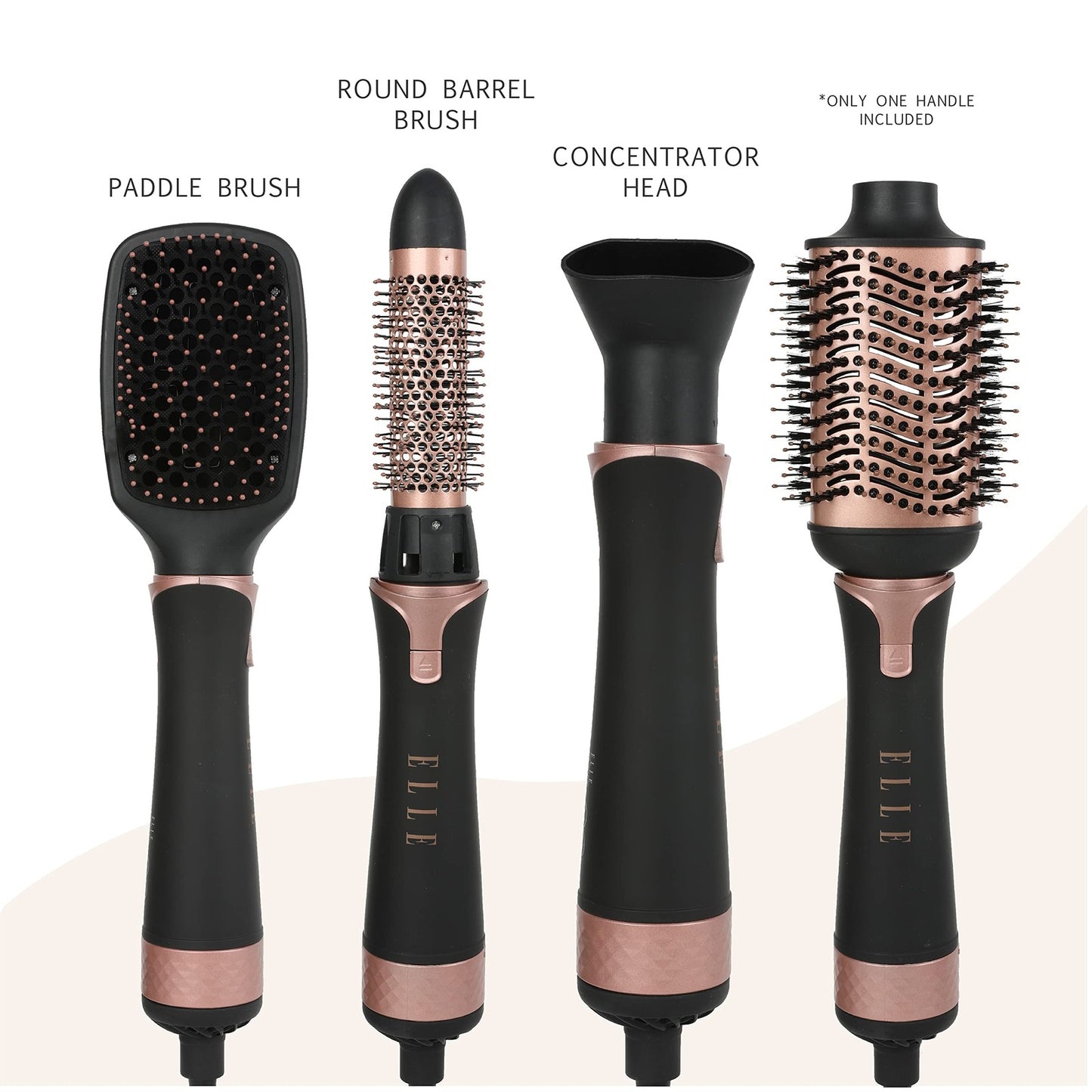 Elle Premiere Hair Dryer Brush and Volumizer, 4-in-1 Blower Brush