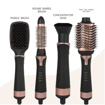 Elle Premiere Hair Dryer Brush and Volumizer, 4-in-1 Blower Brush