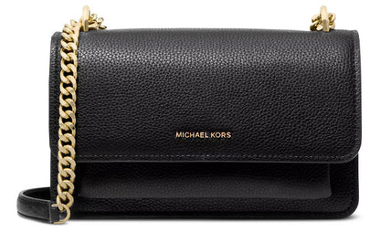 Michael Kors Claire Large Shoulder Bag - BLACK / NAVY / DRIFTWOOD