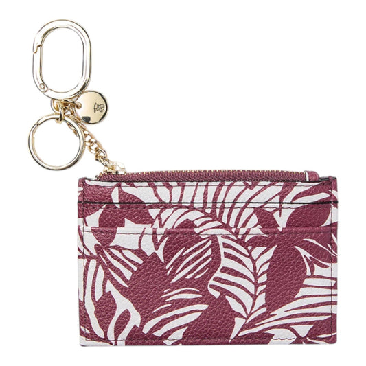 Victoria's Secret classic card case keychain wallet in Floral
