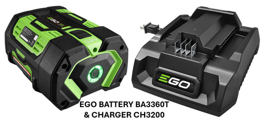 EGO 56V 6.0 AH BATTERY (BA3360t) & CHARGER (CH3200) SET!