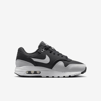 Air Max 1 Big Kids' Shoes | (White/Black/Vast Grey) | Size 4y | DZ3307-008
