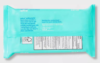 Antibacterial Wipes on the Go Travel Wipes, Fresh Scent, 25 Count