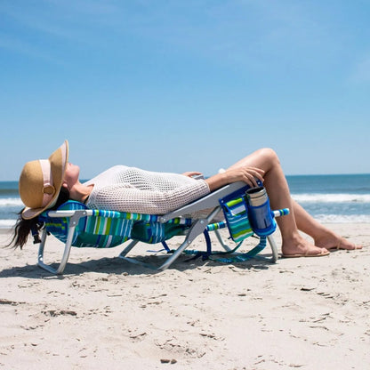 Tommy Bahama 2 Pack Backpack Beach Chair 5 Position Chair, Including Lay Flat